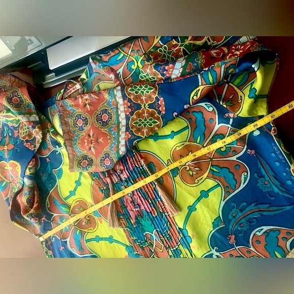 New Johnny Was Valeni Silk Georgette Top Sz S - Picture 14 of 16